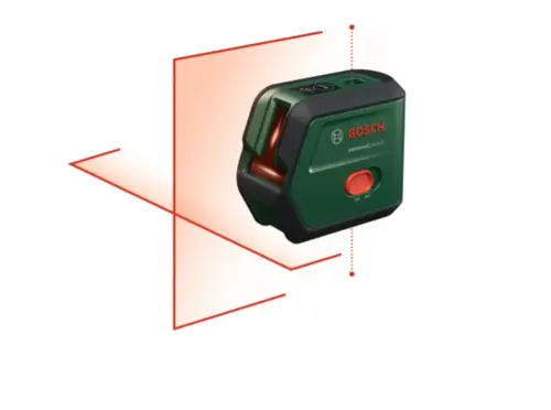 Nivela laser Bosch UniversalLevel 2, cruce, Clasa 2, IP54