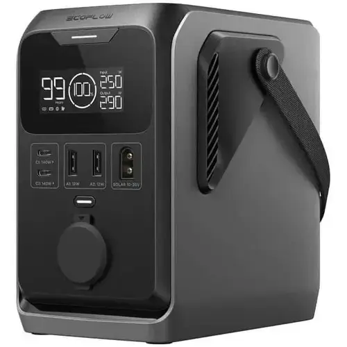 Statie portabila de alimentare EcoFlow Trail 300 DC, 288Wh, 90K mAh, afisaj CD, USB-C, USB-A