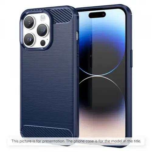 Husa pentru Xiaomi Redmi Note 15 Pro 5G, Techsuit, Carbon, Albastra
