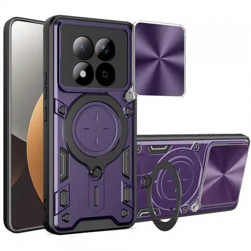 Husa pentru Xiaomi Redmi Note 15 Pro 5G, Techsuit, CamGuard Pro, Mov