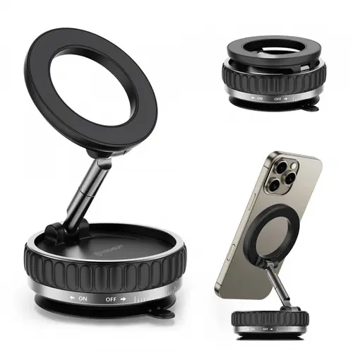 Suport Auto Magnetic Techsuit S15, Universal, Negru
