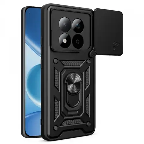 Husa pentru Xiaomi Redmi Note 15 Pro 5G, Techsuit, CamShield, Neagra