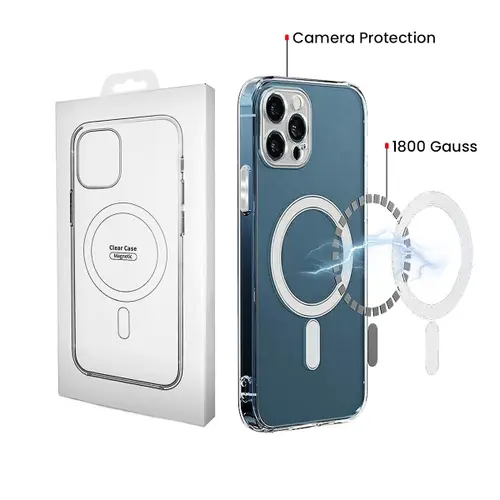 Husa MagSafe pentru Samsung Galaxy S26 S942, OEM, 1800 Gauss, Transparenta