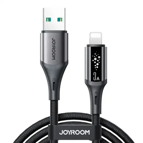 Cablu Date si Incarcare USB-A - Lightning Joyroom S-A60 StarTalk, 18W, 1.2m, Negru