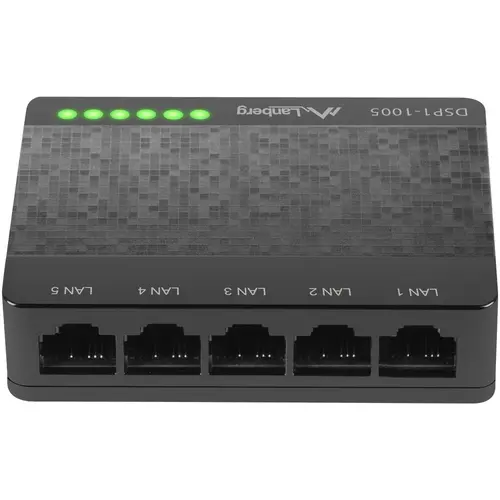 Switch Lanberg DSP1-1005, Gigabit, 5 Porturi