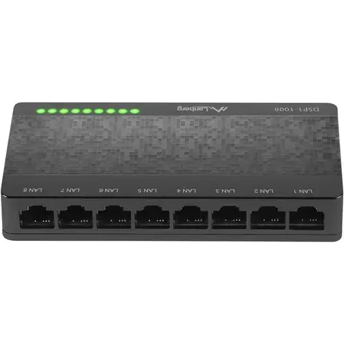 Switch Lanberg DSP1-1008, Gigabit, 8 Porturi