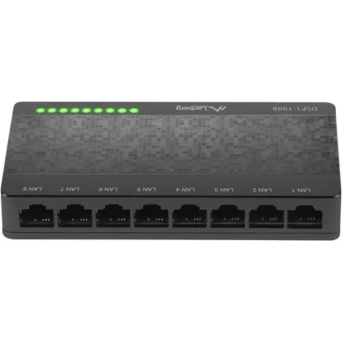 Switch Lanberg DSP1-1008, Gigabit, 8 Porturi