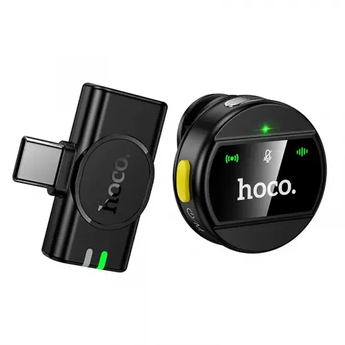 Lavaliera HOCO L21, USB-C, Negru