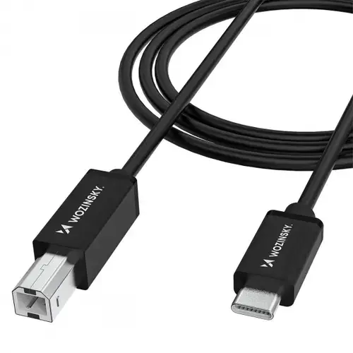 Cablu Imprimanta WZK WKDDY1S, USB-C - USB-B, 1m, Negru