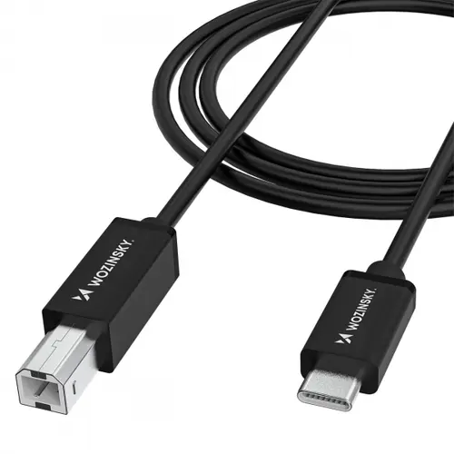 Cablu Imprimanta WZK WKDDY1S, USB-C - USB-B, 1m, Negru