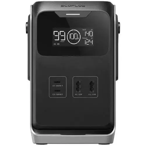 Statie portabila de alimentare EcoFlow Trail 200 DC, 192Wh, 60K mAh, afisaj LCD, USB-C, USB-A