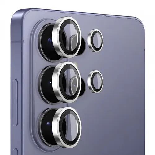 Folie de protectie Camera Spate Blueo pentru Samsung Galaxy S26 Ultra S948, Sticla Securizata, Argintie