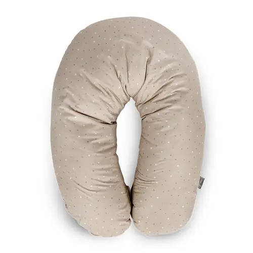 Perna alaptare  Lorelli Beige Sky, 190 cm, husa 100% bumbac ranforce