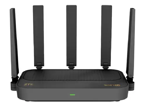 Router Wireless ZTE E2300, AX3000, Dual-Band, Wi-Fi 6, 160MHz Ultra Wide Bandwidth, Easy Mesh,  ZTE Smart Life App, Negru