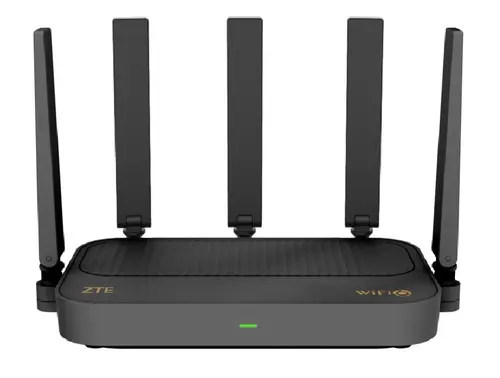 Router Wireless ZTE E2300, AX3000, Dual-Band, Wi-Fi 6, 160MHz Ultra Wide Bandwidth, Easy Mesh,  ZTE Smart Life App, Negru
