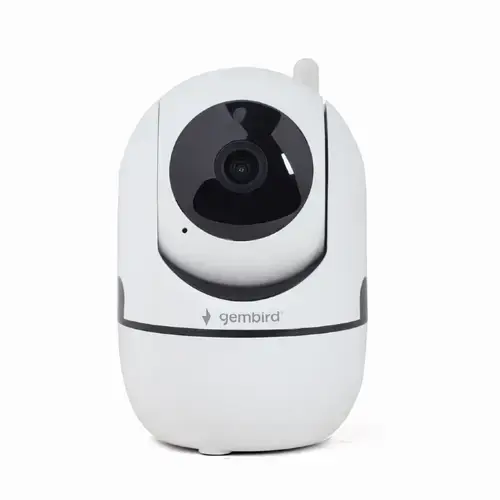 Camera supraveghere video interior Gembird TSL-CAM-WRHD-02, CMOS 2 Mpx, lentile 3.6mm, wi-fi, FullHD 1920x1080, video H.264 AVI, microfon, rotatie 355 gr, inclinare 120 gr, carcasa plastic, slot microSD card, Tuya