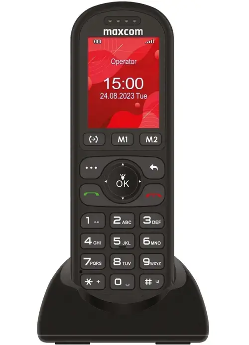 Telefon mobil Single SIM MaxCom Comfort MM39D SE, 4G LTE, Cordless Phone, Negru
