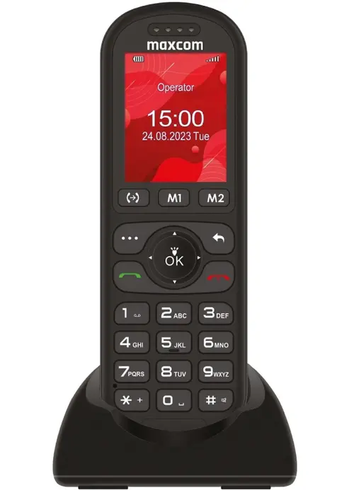 Telefon mobil Single SIM MaxCom Comfort MM39D SE, 4G LTE, Cordless Phone, Negru