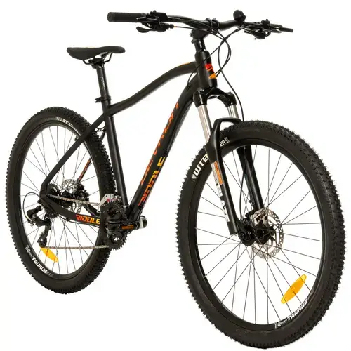 Bicicleta Mtb Devron Riddle RM1.7 2025, roti 27.5 Inch, cadru L, 24 viteze, Negru