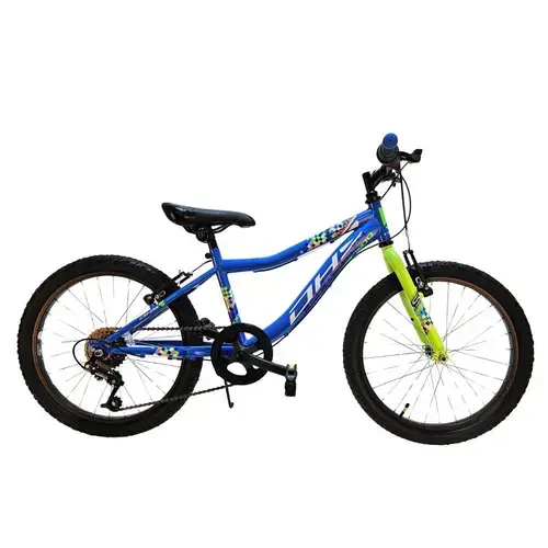 Bicicleta copii DHS Plasma, roti 20 inch,  cadru otel, frane V-Brake, Albastru