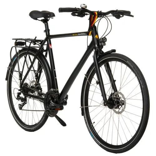 Bicicleta Trekking Kreidler 2833, roti 28 inch, cadru L, 27 viteze, Negru