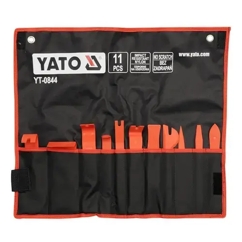 Kit pentru demontare ornamente si tapiterie auto Yato YT-0844, 11 piese