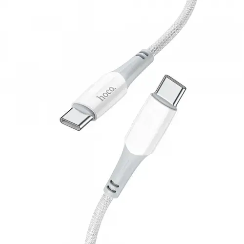 Cablu Date si Incarcare USB-C - USB-C HOCO X70, 60W, 1m, Alb