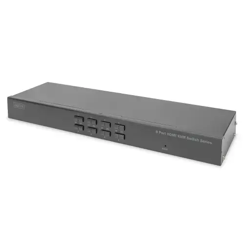 Switch KVM 8 Porturi HDMI Digitus, 4K Ultra HD, 3840x2160px, Negru