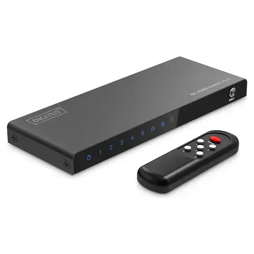 Switch HDMI 8K Digitus DS-55334, 5 x HDMI, Negru
