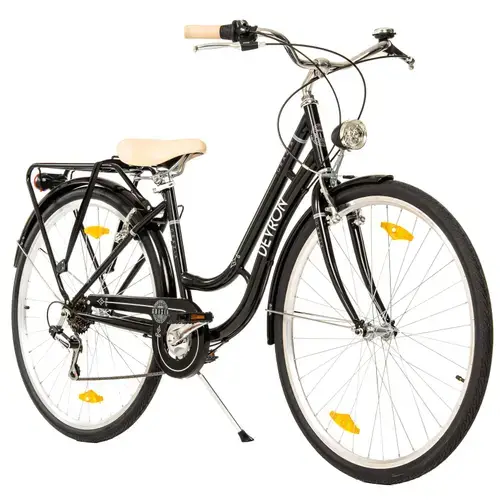 Bicicleta Oras Devron Grazia 6s Retro, roti 28 Inch, cadru M, 6 viteze, Negru