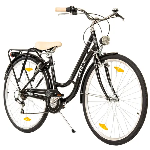 Bicicleta Oras Devron Grazia 6s Retro, roti 28 Inch, cadru M, 6 viteze, Negru