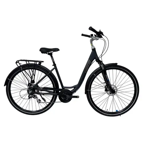 Bicicleta Kreidler Trekking, roti 28 Inch, Cadru Aluminiu, Frane Hidraulice, Negru