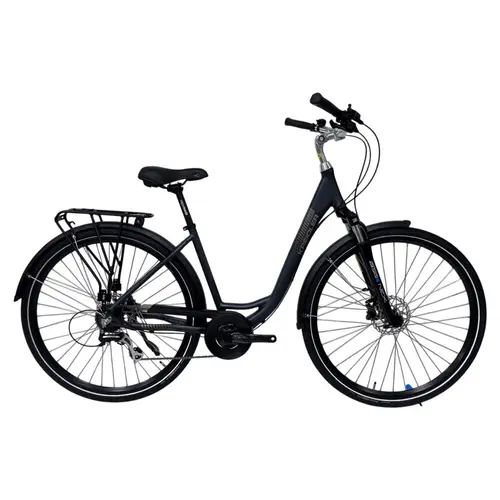 Bicicleta Kreidler Trekking, roti 28 Inch, Cadru Aluminiu, Frane Hidraulice, Negru