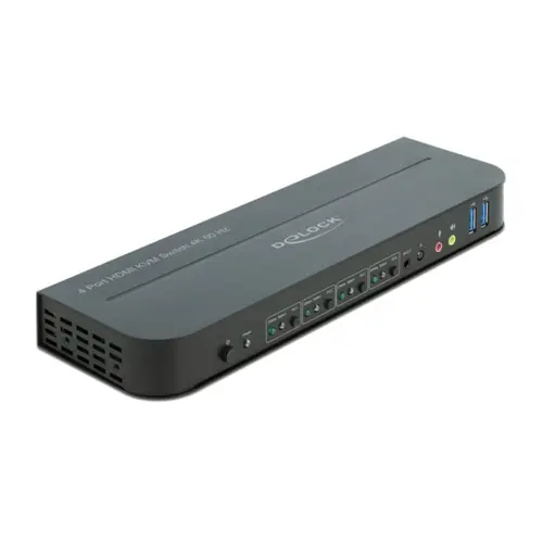 Switch KVM, Delock, HDMI, Negru