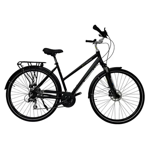 Bicicleta Kieler Lady, roti 28 Inch, Cadru Aluminiu, Frane Hidraulice, Negru