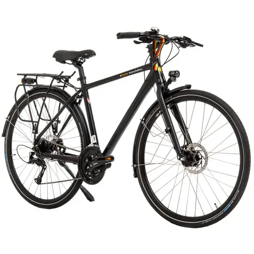 Bicicleta Trekking Kreidler 2833, roti 28 inch, cadru M, 27 viteze, Negru