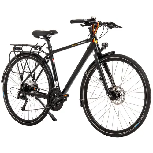 Bicicleta Trekking Kreidler 2833, roti 28 inch, cadru M, 27 viteze, Negru