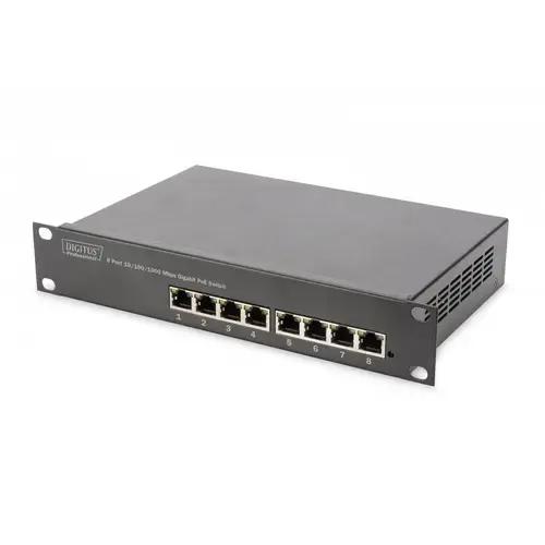 Switch Digitus by Assmann DN-95331, 8 porturi, PoE
