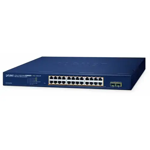 Switch Planet GS-2210-24P2S, 24 porturi, PoE