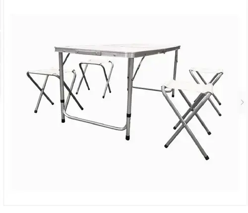 Set masa cu 4 scaune pliabile camping Heinner DSCS001