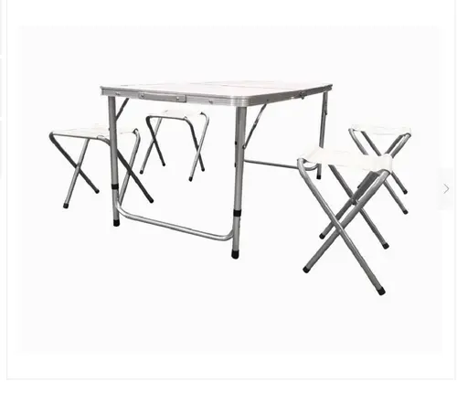 Set masa cu 4 scaune pliabile camping Heinner DSCS001