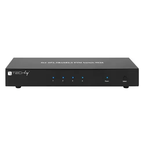 Switch DisplayPort, 4 porturi, 4 intrari - 1 iesire , TECHLY, Full HD @ 30Hz, IDATA DP-KVM4