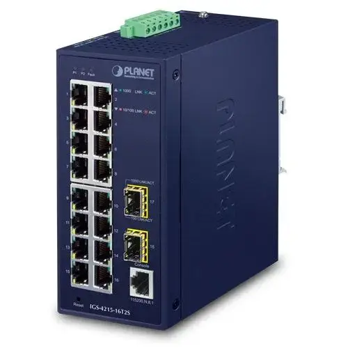 Switch Planet IGS-4215-16T2S, 16 porturi