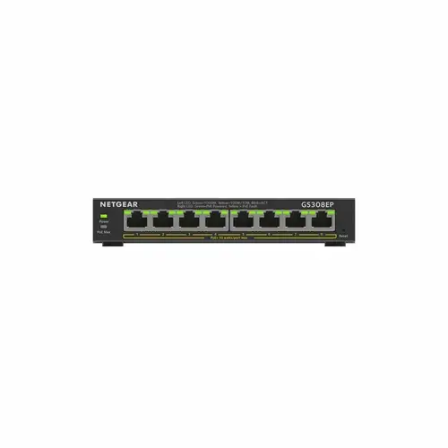 Switch Netgear GS308EP, 8 porturi, PoE+