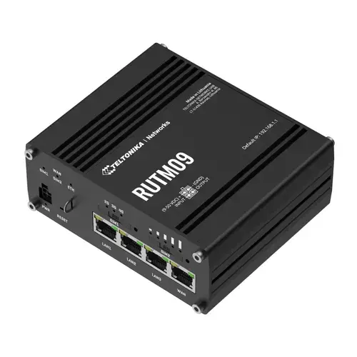 Router LTE Teltonika RUTM09, Dual SIM, Gigabit Ethernet, GNSS, 1000 Mbps