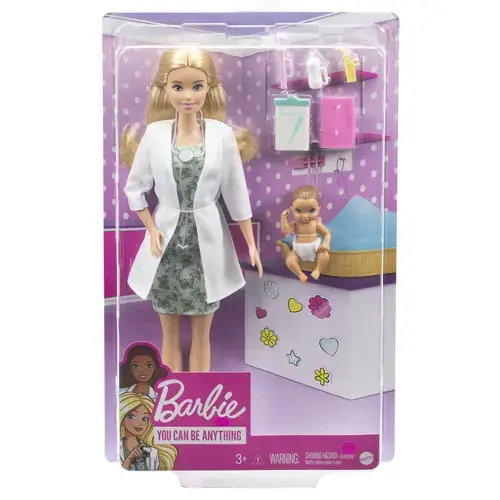Papusa Barbie You can be  Doctor Pediatru