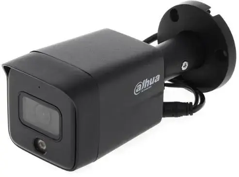 Camera de supraveghere IP Bullet, 8MP 4K, Iluminare Duala 30m, PoE, Microfon, IP67, Dahua IPC-HFW1839TC-A-IL-0280B-S6-BLACK