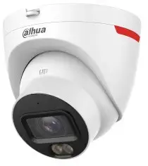Camera supraveghere video exterior dome IP Dahua IPC-HDW2649T-S-LED-0280B-PRO, 6MP, 2.8mm, LED alb 30m, microfon, slot card SD, PoE, IP67