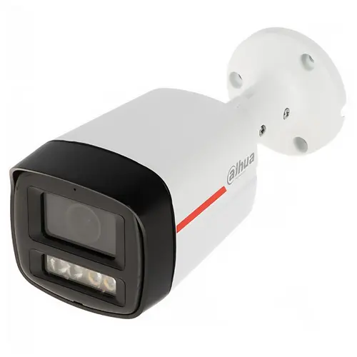 Camera supraveghere exterior IP Dahua WizSense IPC-HFW2649TL-S-PRO, 6 MP, 3.6 mm, lumina calda 50 m, microfon, slot card, PoE