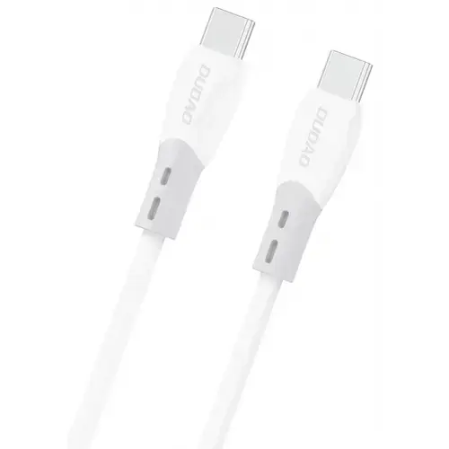 Cablu Date si Incarcare USB-C - USB-C Dudao L25SC, 60W, 2m, Alb
